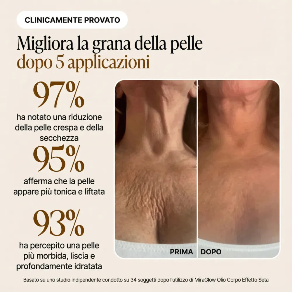 Olio corpo effetto seta